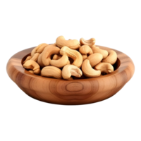 ai genererad cashewnötter på transparent bakgrund - ai genererad png