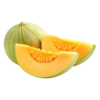 AI generated Summer Fruit Honeydew on Transparent background - Ai Generated png