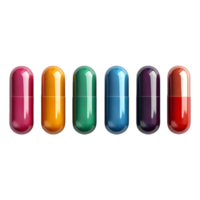 AI generated Medical Capsule or Pills on Transparent background - Ai Generated png