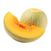 AI generated Summer Fruit Honeydew on Transparent background - Ai Generated png