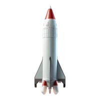 AI generated Space Rocket Flying in Air on Transparent background - Ai Generated png