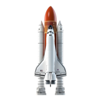 AI generated Space Rocket Flying in Air on Transparent background - Ai Generated png