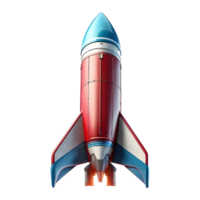 AI generated Space Rocket Flying in Air on Transparent background - Ai Generated png