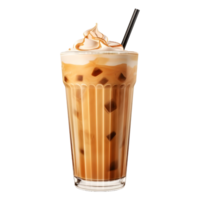 ai generato cioccolato latte shake su trasparente sfondo - ai generato png