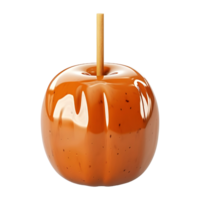 ai généré caramel Pomme sur transparent Contexte - ai généré png