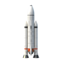 AI generated Space Rocket Flying in Air on Transparent background - Ai Generated png