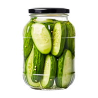 AI generated Cucumber in Water Jar on Transparent background - Ai Generated png