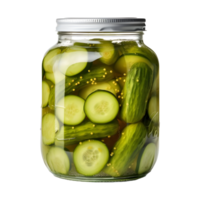 AI generated Cucumber in Water Jar on Transparent background - Ai Generated png