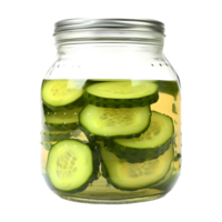 AI generated Cucumber in Water Jar on Transparent background - Ai Generated png