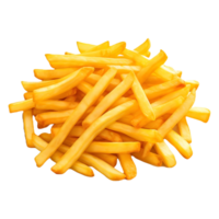 AI generated Crispy French Fries on Transparent background - Ai Generated png