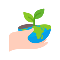 mão segurando uma água solta globo campanha idéia para reduzir água usar para a mundo em mundo água dia png