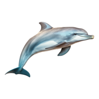 AI generated Dolphin isolated on transparent background png