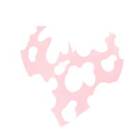 Watercolor heart illustration png