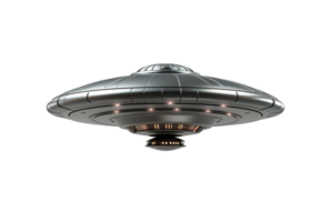 AI generated Generative AI, PNG ufo, alien transport, space ship