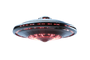 AI generated Generative AI, PNG ufo, alien transport, space ship