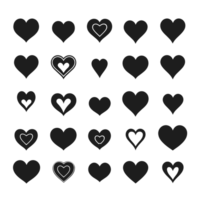 Herz Symbol einstellen Silhouette Valentinstag Tag png Datei