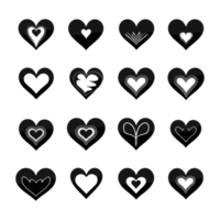 Herz Symbol einstellen Silhouette Valentinstag Tag png Datei