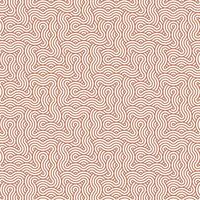 Brown abstract geometric japanese overlapping circles lines and waves pattern vector