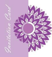 New Design Mandala Pattern Invitation Card vector