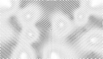 Abstract halftone wave dotted background. Futuristic twisted grunge pattern, dot, circles. Vector modern optical pop art texture for posters, business cards, cover, labels mock-up, stickers