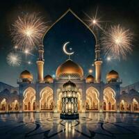 AI generated A grand mosque Ai generated photo