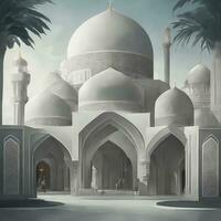 AI generated A grand mosque Ai generated photo