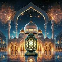 AI generated A grand mosque Ai generated photo