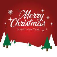 Merry Christmas card with Santa Claus and Happy New Year Free Vector