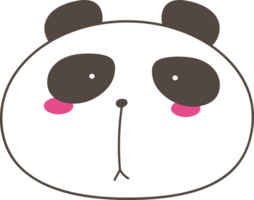 schattig panda tekenfilm illustratie Aan transparant achtergrond. png