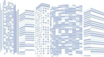 Light gray cityscape background, Monochrome urban landscape. Modern architectural. vector