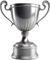 ai genererad silver- trofén kopp png