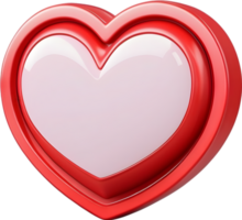 AI generated an illustration heart icon png