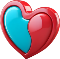 AI generated an illustration heart icon png