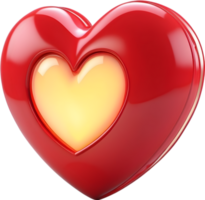 AI generated an illustration heart icon png