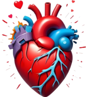 AI generated an illustration heart icon png