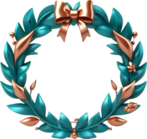 AI generated a wreath for celebrity png