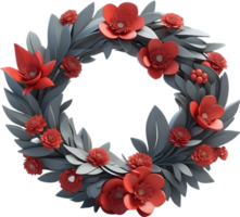 AI generated a wreath for celebrity png