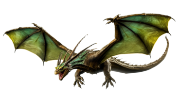 AI generated Fantasy Dragon. Ferocious monster. Digital illustration ai generated png