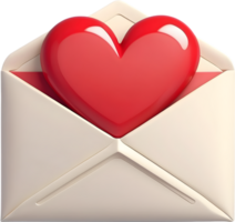 AI generated Love Letter icon png