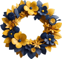 AI generated celebration wreath for happy event png