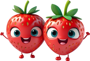 AI generated a strawberry high quality png