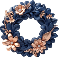 AI generated celebration wreath for happy event png