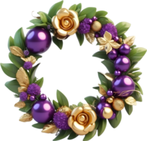 AI generated celebration wreath for happy event png