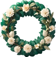 AI generated celebration wreath for happy event png