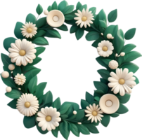 AI generated celebration wreath for happy event png