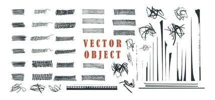 Handmade products. Completely vector and different. This elements that can be used to create any design. Vector brush type object.