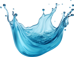 AI generated Realistic water splash isolated transparency background. png