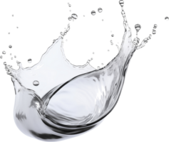 AI generated Realistic water splash isolated transparency background. png