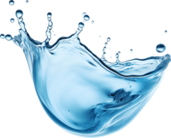 AI generated Realistic water splash isolated transparency background. png