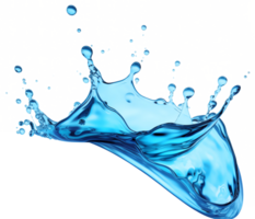 AI generated Realistic water splash isolated transparency background. png